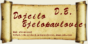 Dojčilo Bjelopavlović vizit kartica